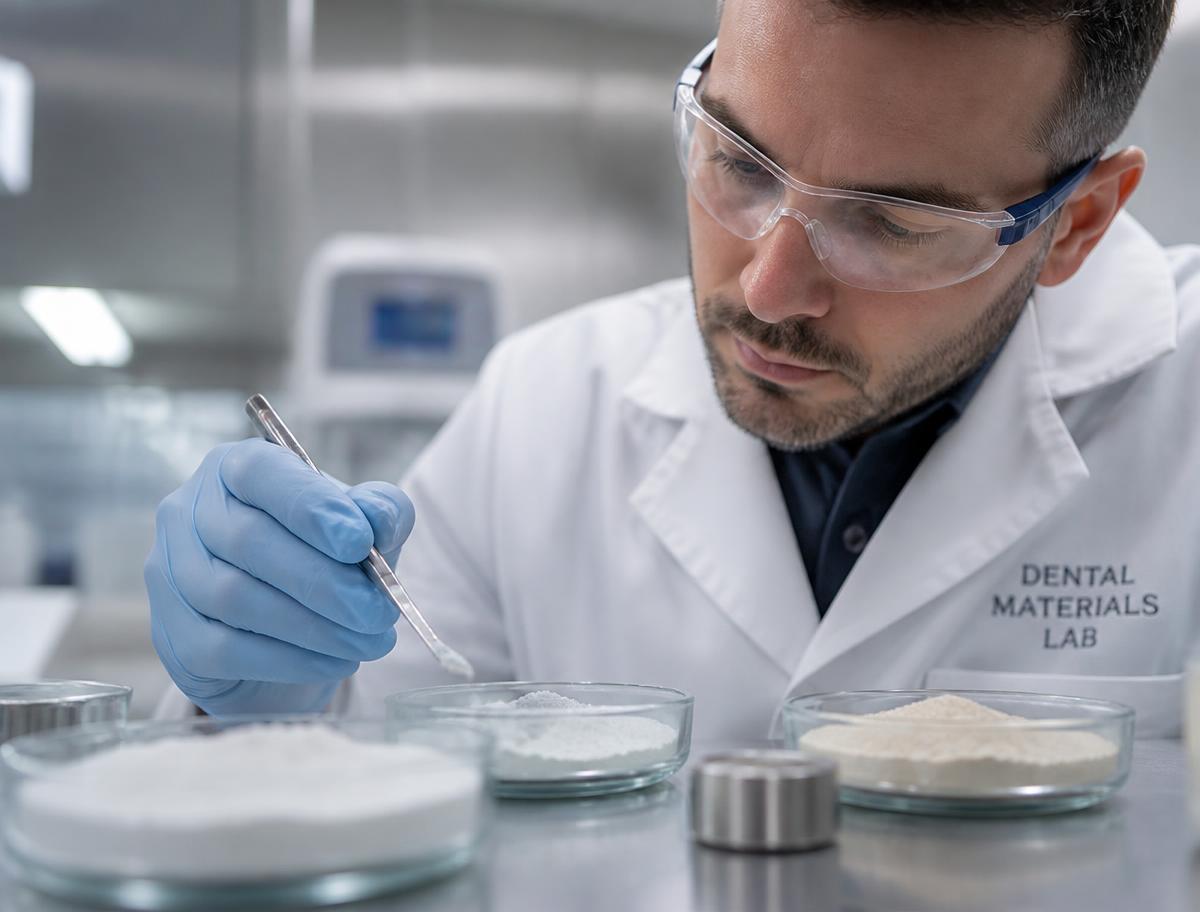 Controle de qualidade de matéria-prima em laboratório industrial